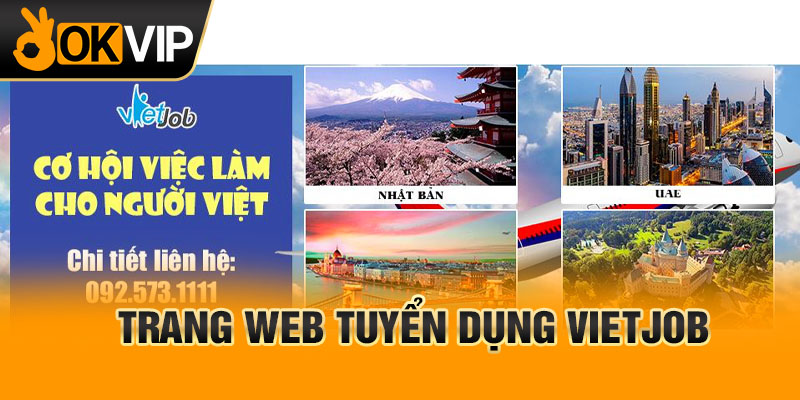 Trang web tuyển dụng VietJob