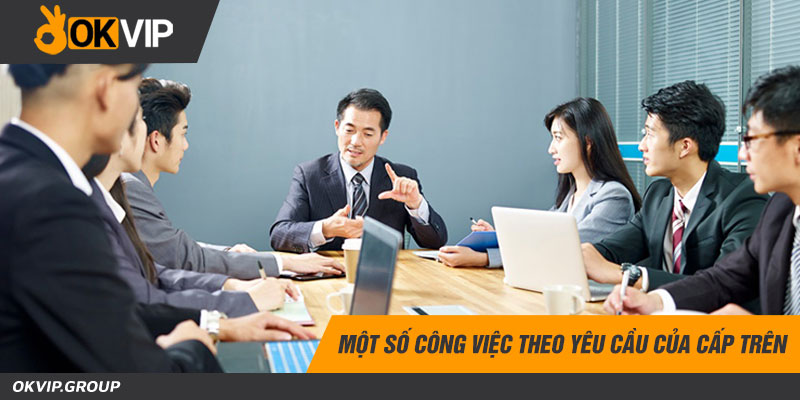 Một số công việc theo yêu cầu của cấp trên