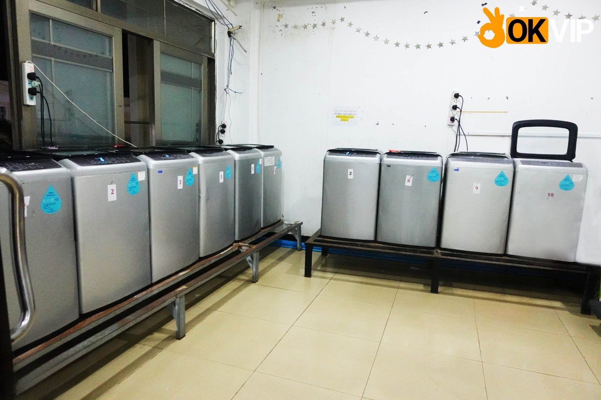 Phòng giặt sấy sạch sẽ, tiện nghi