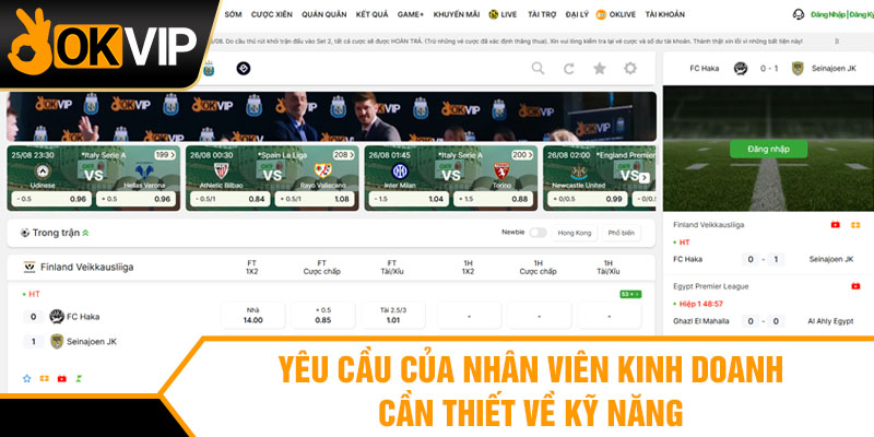 Yêu cầu của nhân viên kinh doanh cần thiết về kỹ năng